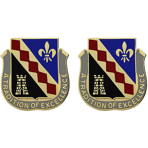 215th Finance Battalion Unit Crest (A Tradition of Excellence) Army Unit Crests
