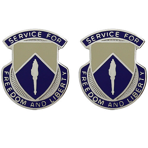 277th Support Battalion Unit Crest (Service for Freedom and Liberty) Army Unit Crests