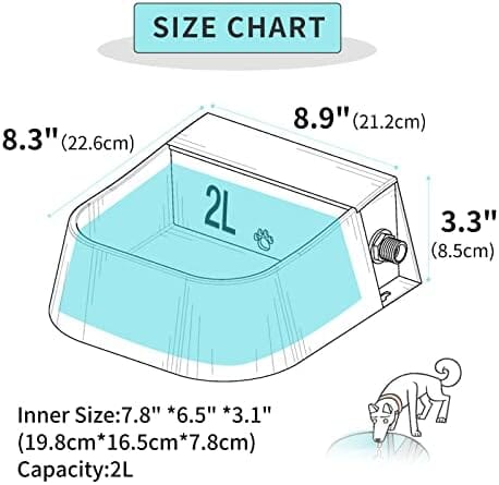 2L Automatic Water Bowl for Dogs Dog Bowls & Feeders Pet Clever