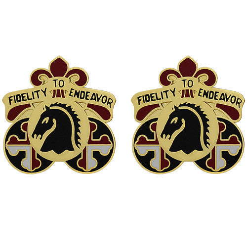 300th Sustainment Brigade Unit Crest (Fidelity to Endeavor) Army Unit Crests