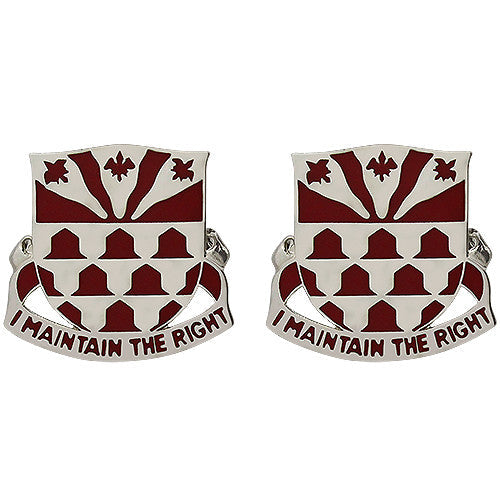 307th Engineer Battalion Unit Crest (I Maintain the Right) Army Unit Crests