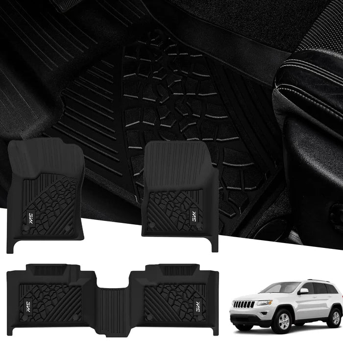 3W Floor Mats Compatible with Hyundai Kona 2026 2025 2024 (Gas Models Only), TPE All-Weather Heavy Duty Custom Fit Floor Mats, Black (Not for EV/Hybrid)
