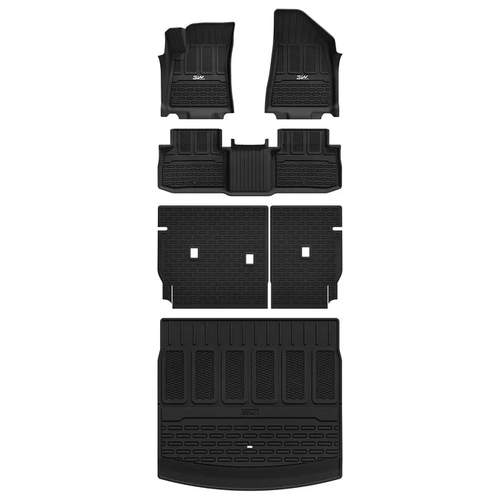 3W Jeep Wagoneer S EV 2024-2026 Custom Floor Mat Trunk Mat Thorex™ All-Weather Protection - 3Wliners