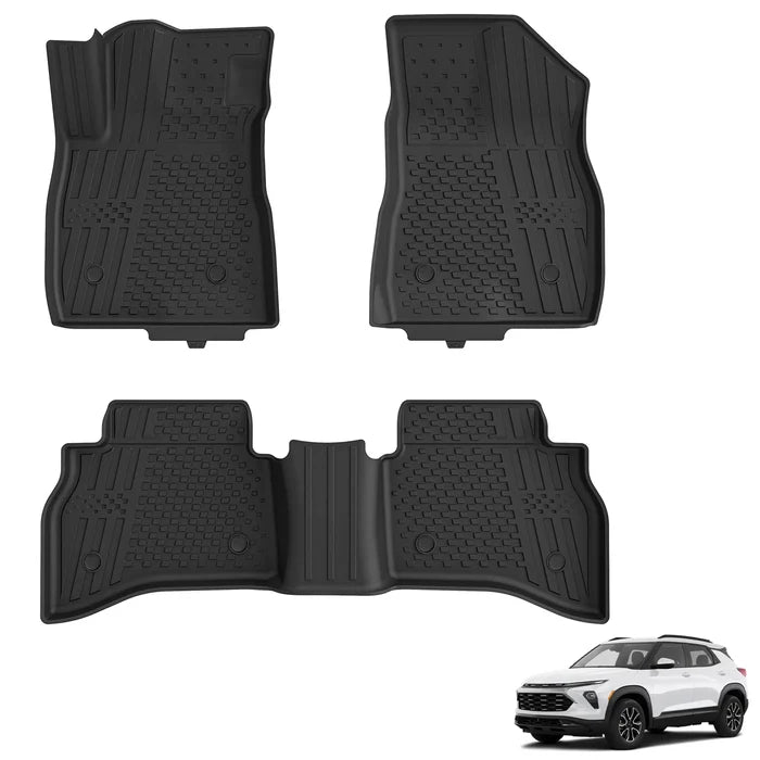 3W Thorex™ Floor Mats for Chevrolet Trailblazer (AWD Only) 2021-2026 All-Weather Protection - 3Wliners Non-toxic & Odorles All-Weather Protection Easy Installation