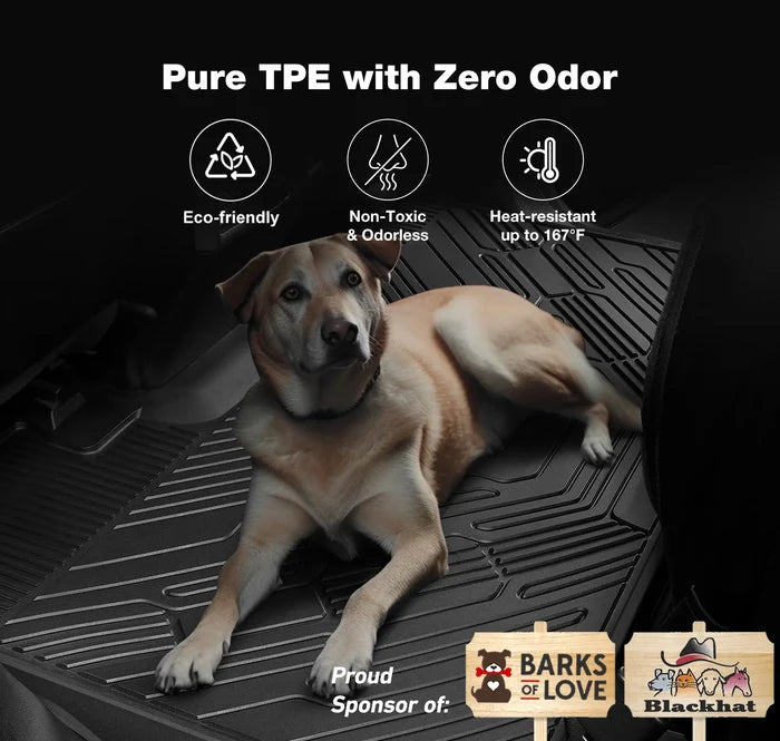 3W Toyota Camry 2018-2024 FWD (Not for Hybrid or AWD) Custom Floor Mats TPE Material & All-Weather Protection Vehicles & Parts 3Wliners