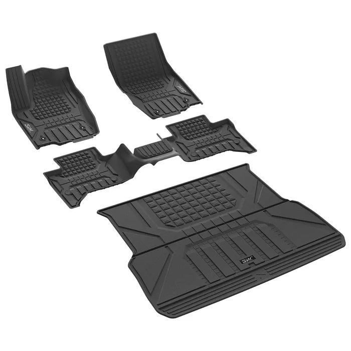 3W Toyota Land Cruiser 250 2024-2025 Custom Floor mats & Cargo Liner Thorex™ All-Weather Protection - 3Wliners