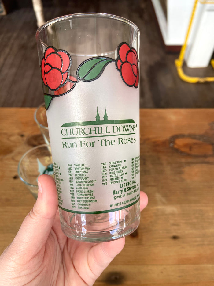 Vintage 1986 Kentucky Derby Drinking Glass - Deer Creek Mercantile