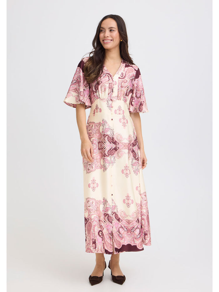 B Young ByJannike Dress Birch & Pink