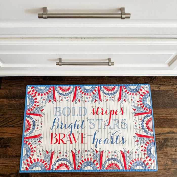 Beck’s Patriotic Bamboo Mat