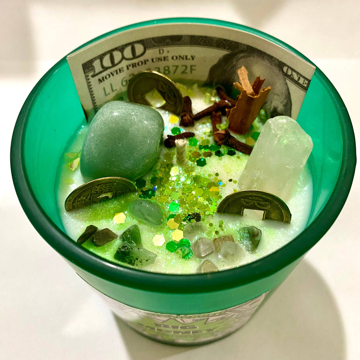 Big Money Candle | Prosperity | Real Money Scent | Vegan