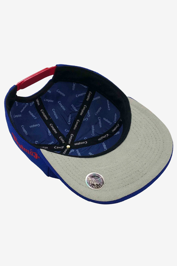 Boné Compton Aba Reta Snapback Born And Raised Azul - COMPTON