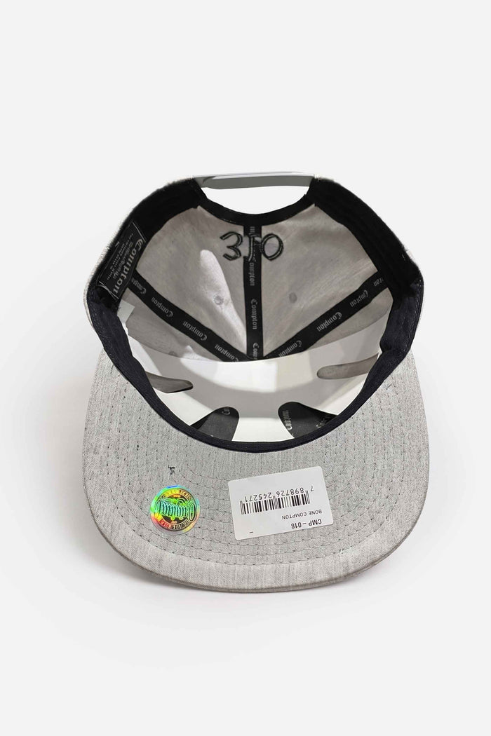 Boné Aba Reta Snapback Compton Graphite Pixo - Cinza