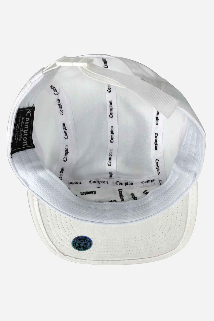 Boné Compton Five Panel Strapback Los Angeles Branco - COMPTON