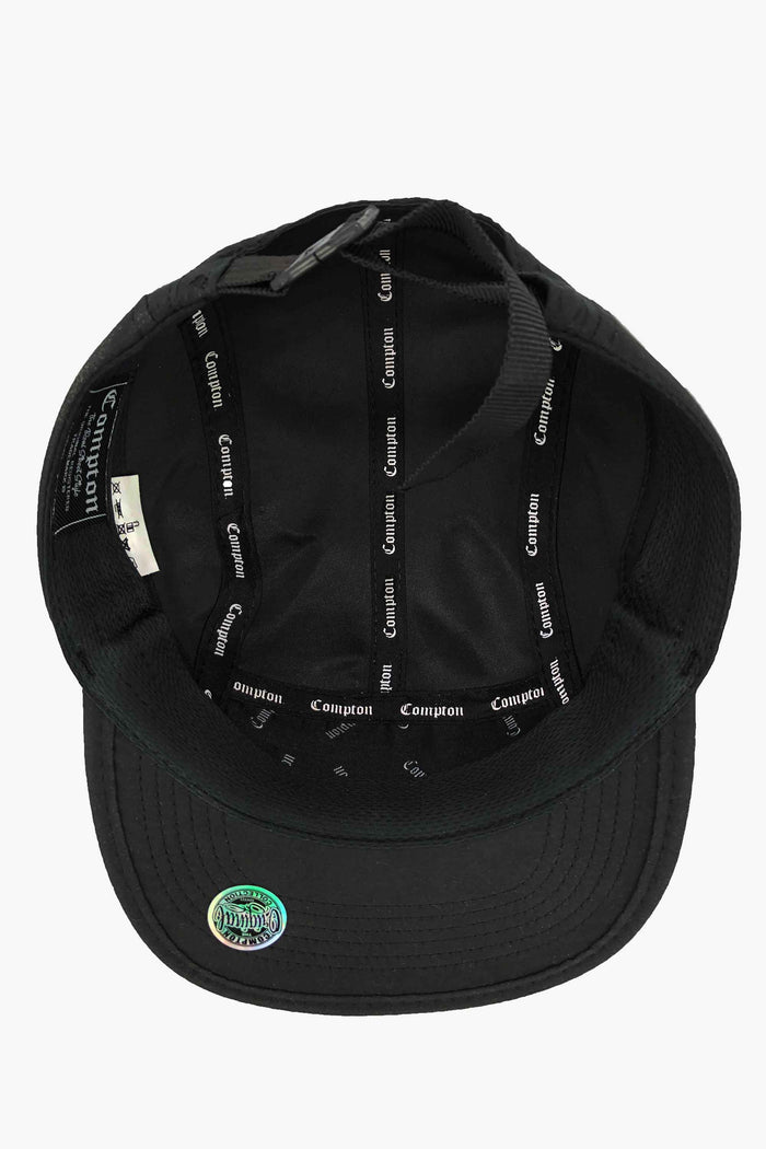 Boné Compton Five Panel Strapback West Side Preto - COMPTON