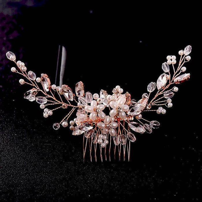 Bridal handmade Gold hair comb Wedding hair accessories Wedding accessories Bridal hair accessories 771438632928 - COCOMELODY
