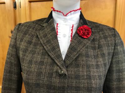 Browny (Light) Beige & Black Check Stunning Lightweight Show Hunter Jacket Adults 372
