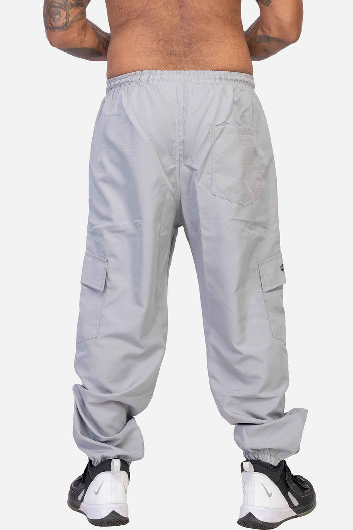 Calça Cargo Compton Ripstop Com Zíper Cinza - COMPTON