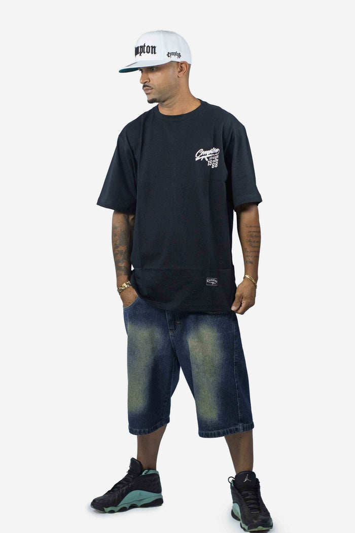 Camiseta Compton Oversized Bullet Preta - COMPTON