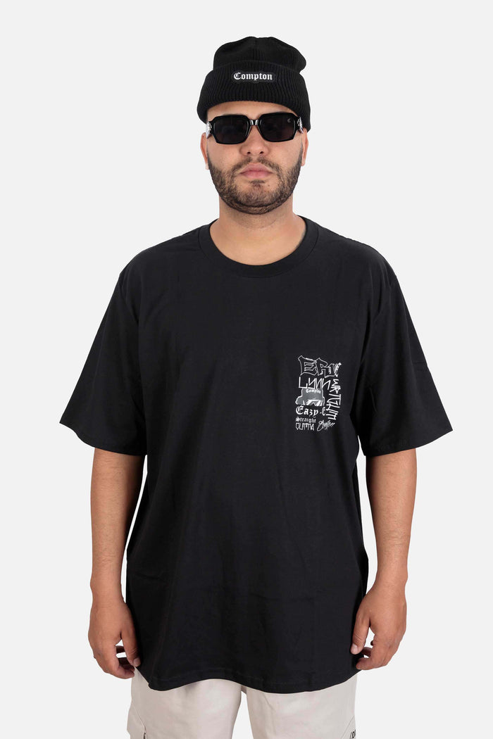 Camiseta Compton Oversized Eric Wright Tribute Preto - COMPTON