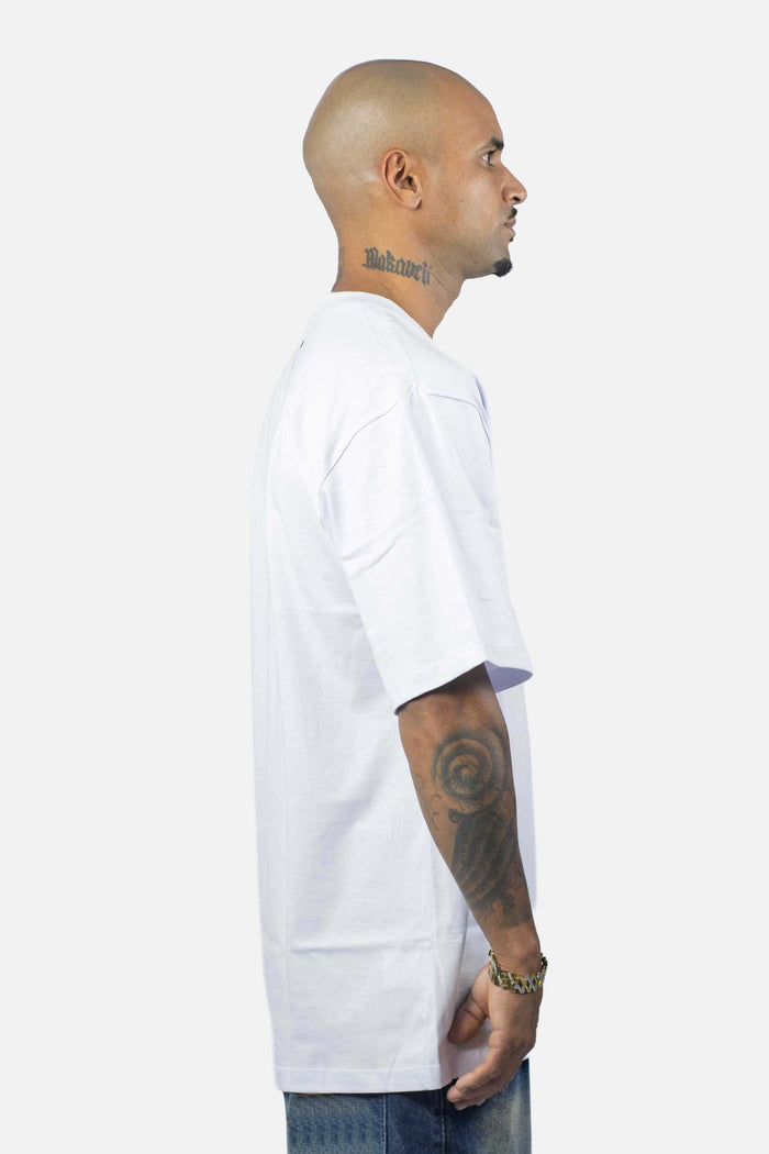 Camiseta Compton Oversized Refletiva Luminous Branca - COMPTON