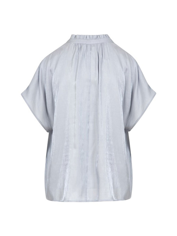 CC Heart Jolie Metallic Top Grey Blue