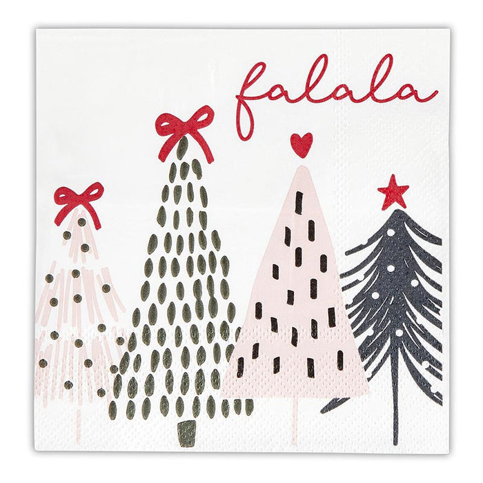 Ceramic Napkin Tray + Napkins - Fa La La Trees
