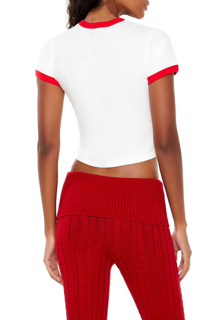 Coca-Cola Snow Ringer Baby Tee