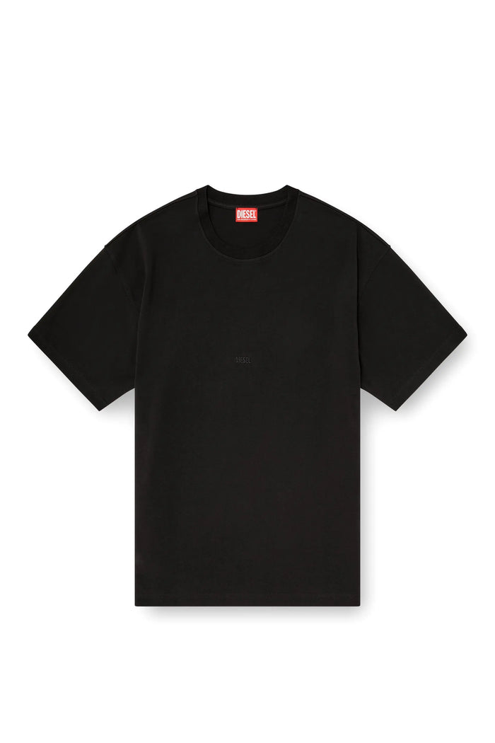 Cotton-interlock T-shirt with logo embroidery