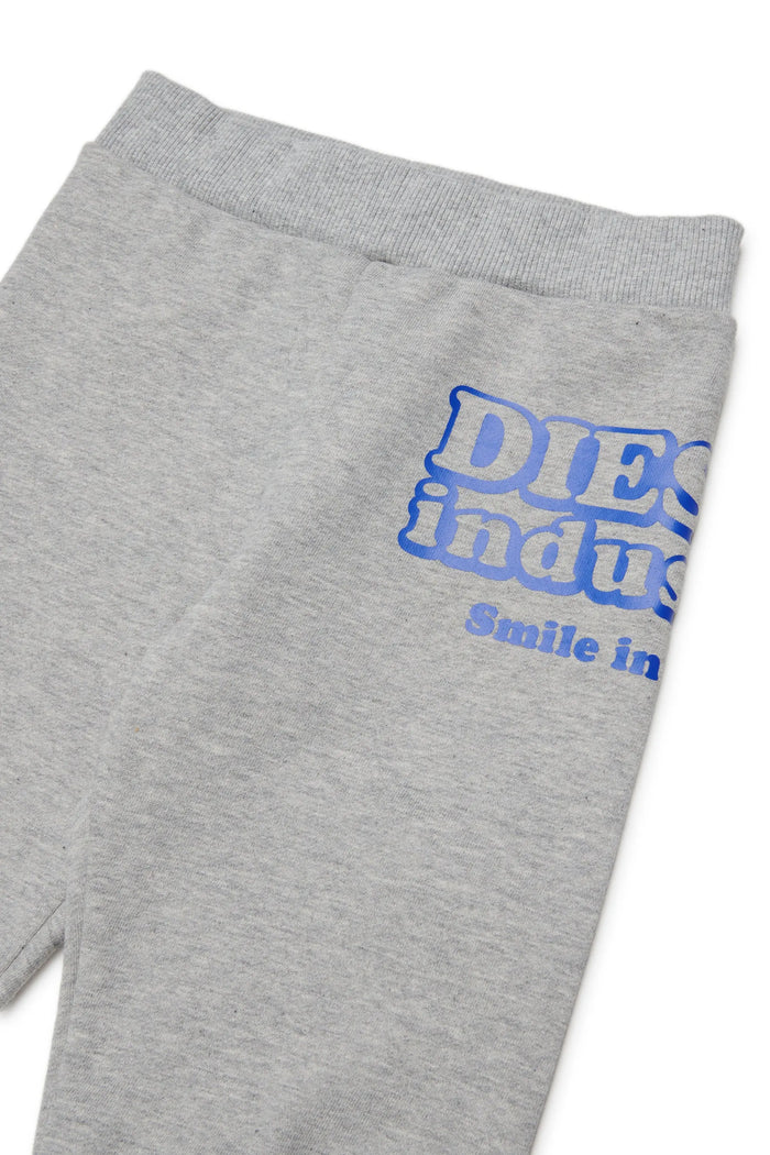 Cotton sweatpants with Diesel Industry print