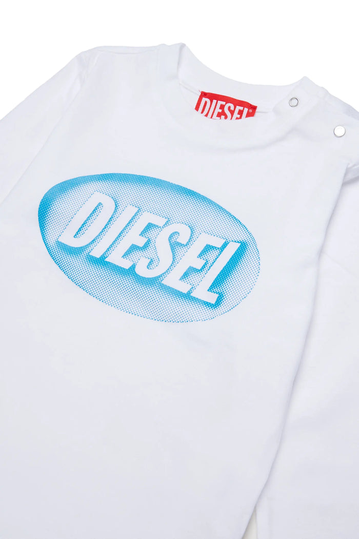Cotton T-shirt with logo print