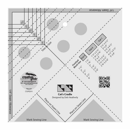 Creative Grids - Cat's Cradle Tool Quilt Ruler