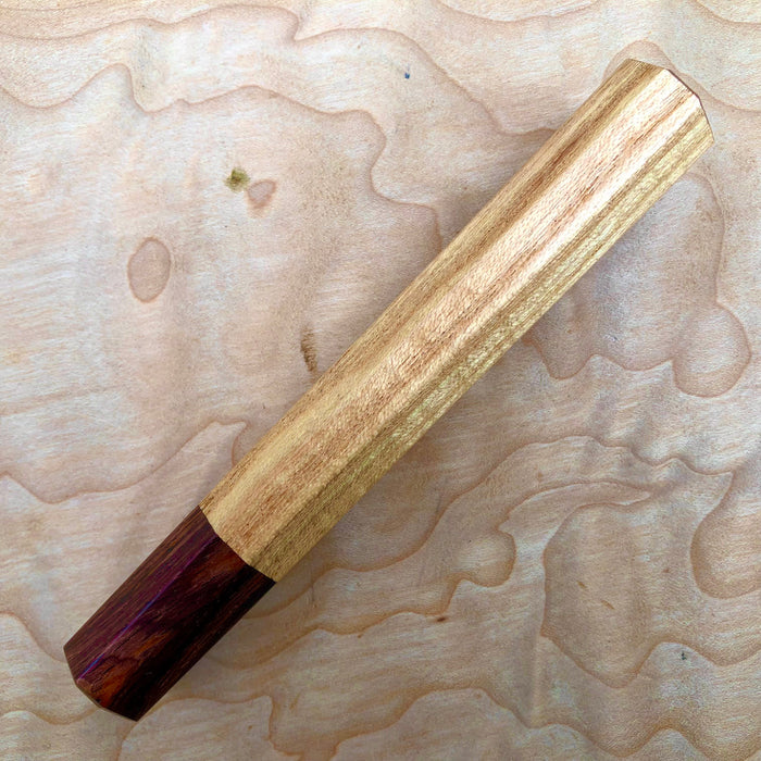 Custom Japanese Knife handle (wa handle) for 165-210mm - American chestnut and cocobolo