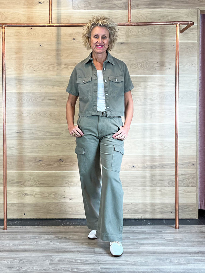 DL1961 Zoie Wide Leg Trousers Lt Coastal