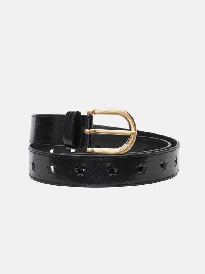 Fabienne Chapot Cut It Out Star Belt Black Metallic