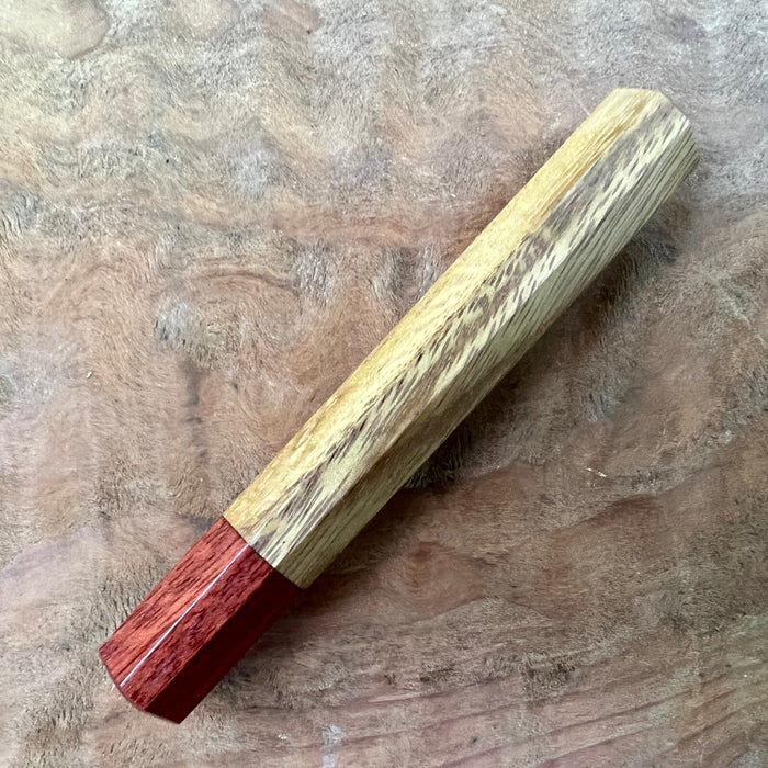 Custom Japanese Knife handle (wa handle) for 165-210mm - Tigrillo and bloodwood