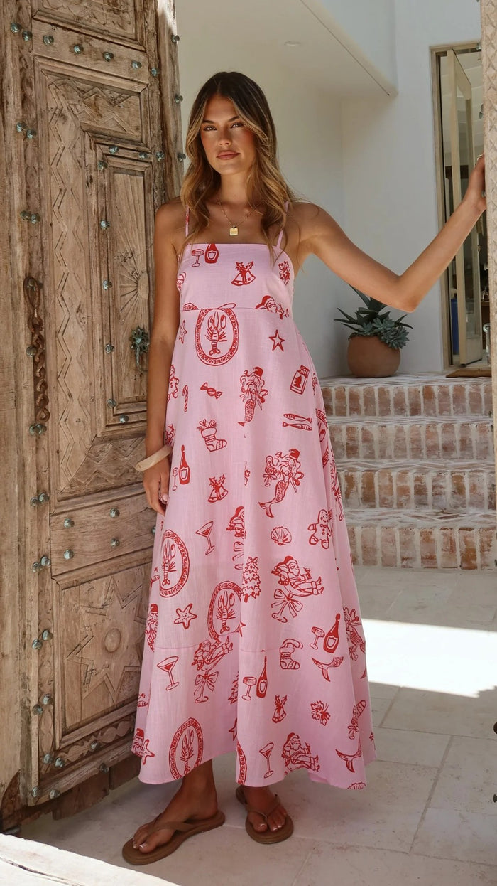 Inex Maxi Dress - Pink
