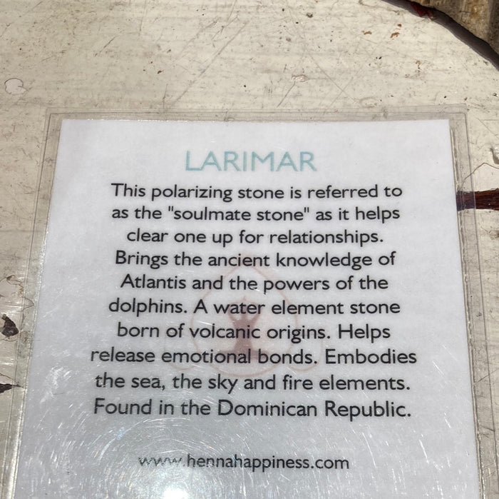 Larimar pendent