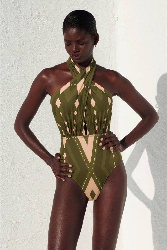 Larza Halter Pant Set - Green