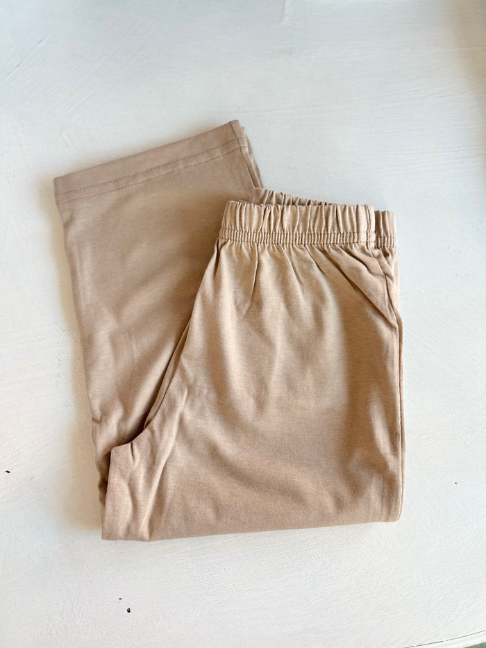 Luigi - Knit Straight Pants - Sand