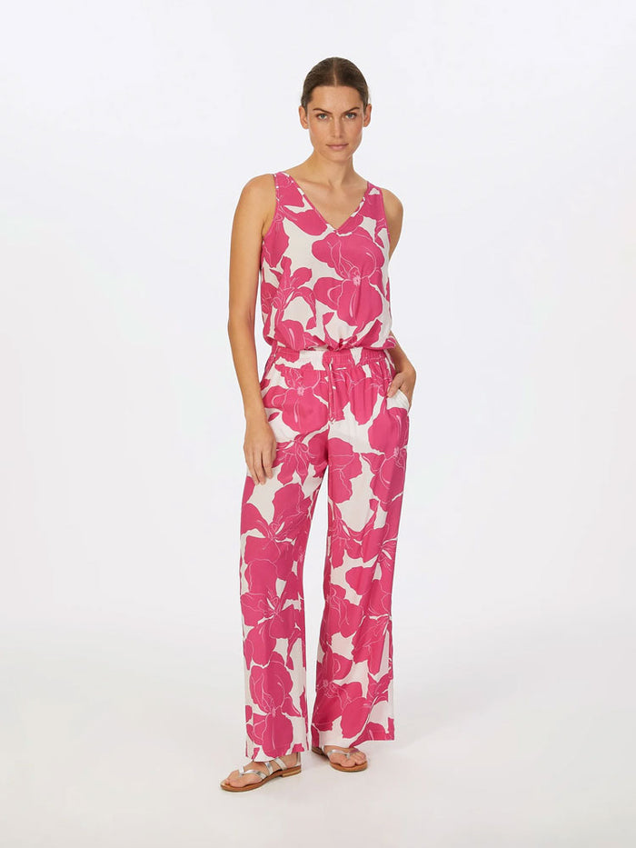 Marc Aurel Trousers Pink & White