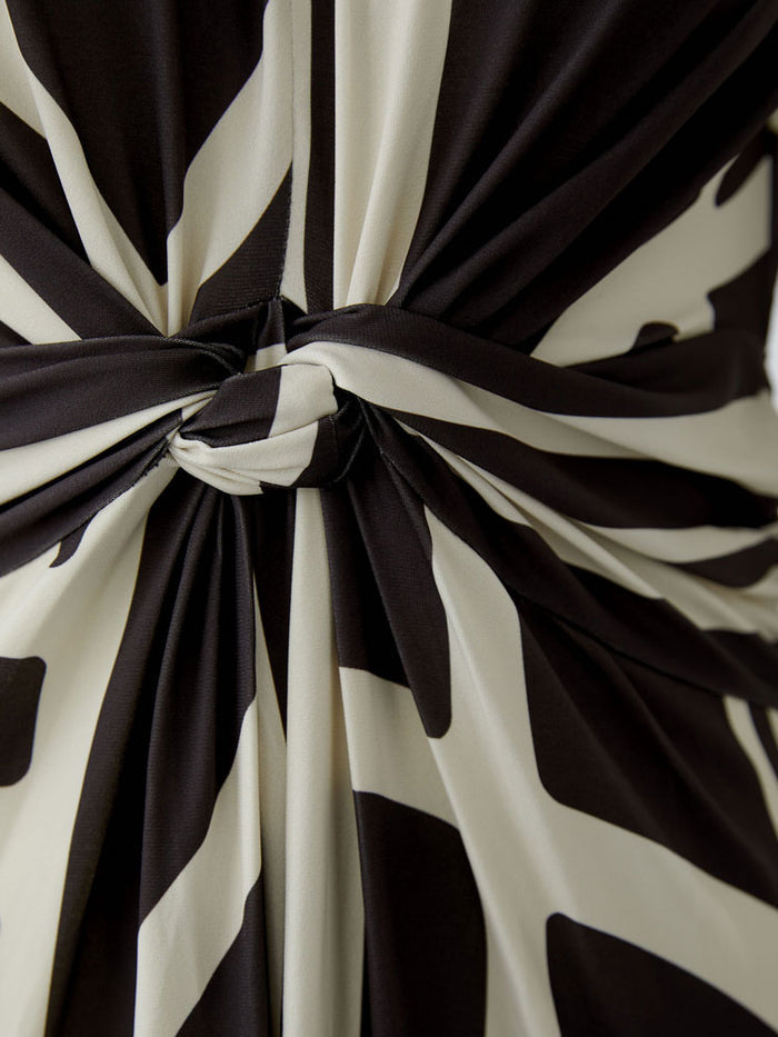 Miss Lagotte Printed Dress Brown