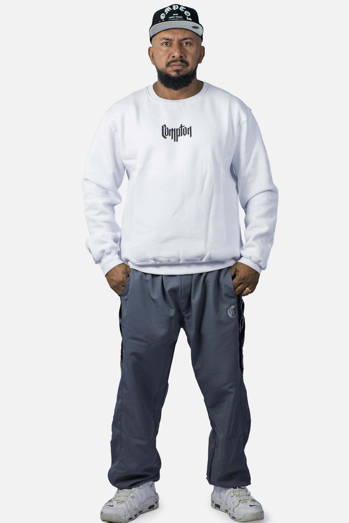 Moletom Compton Careca Gorro Branco - COMPTON