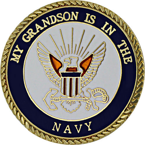 My Grandson is in the Navy 1" Lapel Pin Pins