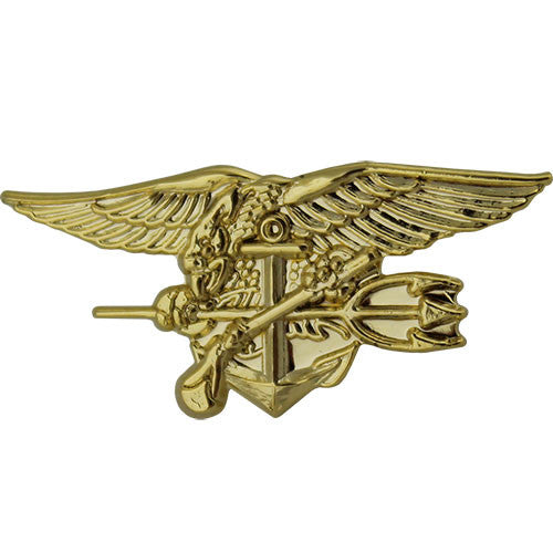 Navy Special Warfare Seal Trident 1 1/8" Lapel Pin Pins