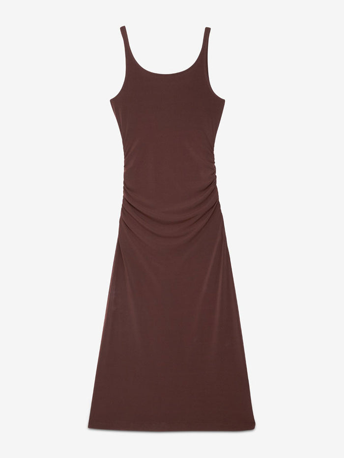 Ottod'Ame Stretch Long Dress Chocolate