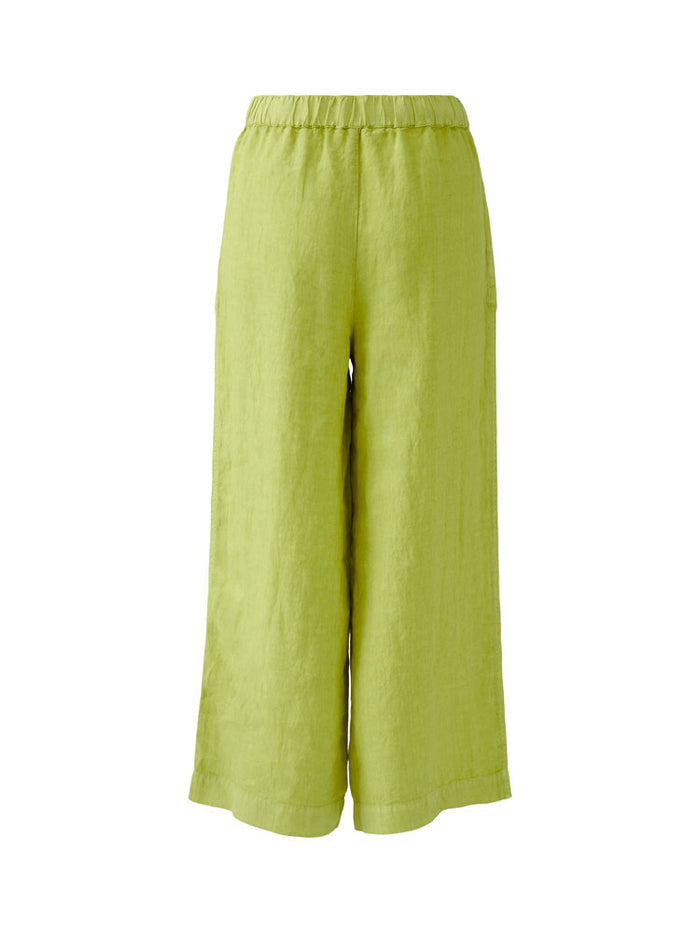 Oui Linen Trousers Pea Green