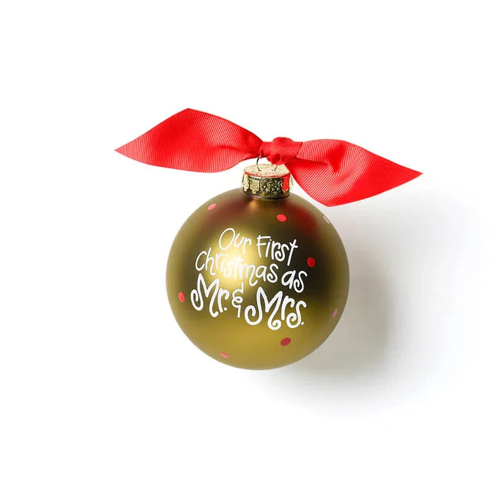 Our First Christmas Wedding Cake Ornament