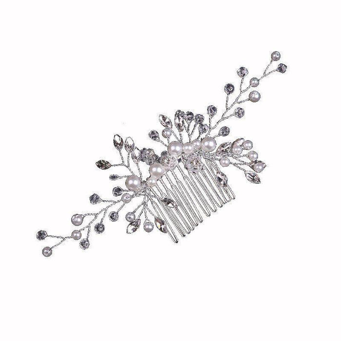 Pearl Bride Hair Comb Wedding Hair Accessories for Brides 597087436525 - COCOMELODY