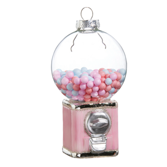 Pink Gumball Machine Ornament Raz Imports