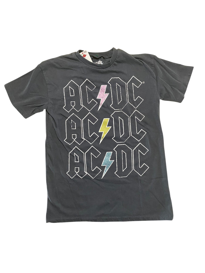Pre-Loved AC/DC Gray Graphic Tee *XS - Deer Creek Mercantile